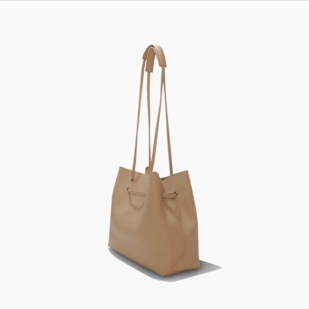 Vegan pebble leather tote
